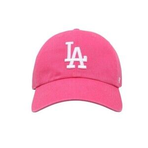 Los Angeles Dodgers Ballpark Hat 47 Brand Clean Up Strapback Magenta Slouch NWT